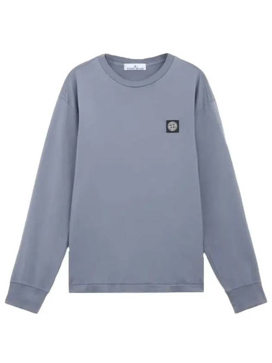 Chest Patch Long Sleeve T-Shirt Dark Blue - STONE ISLAND - BALAAN 2