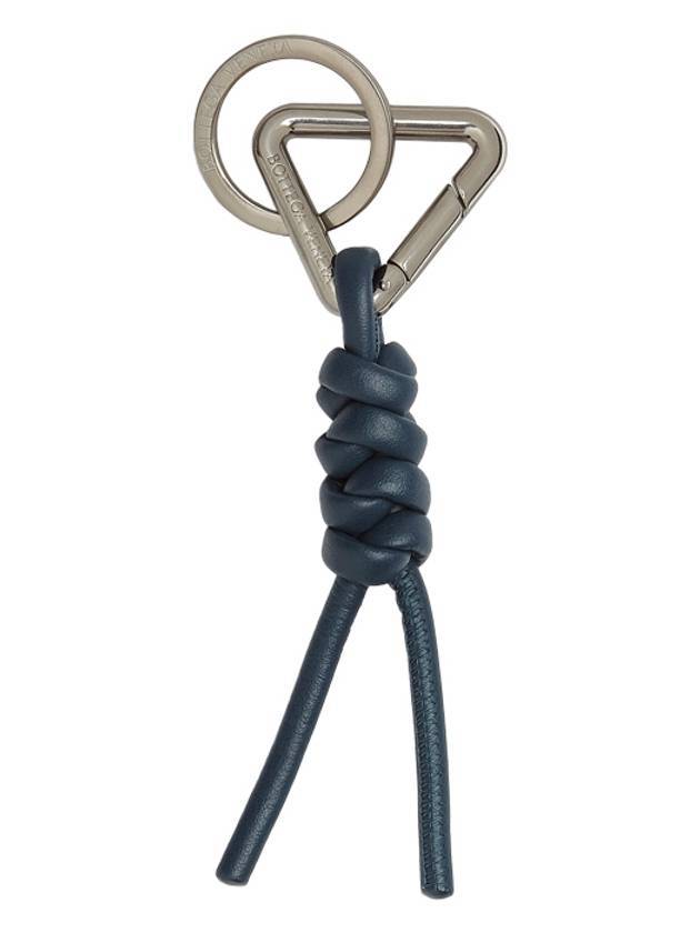 Silver Triangle Key Holder Navy - BOTTEGA VENETA - BALAAN 1