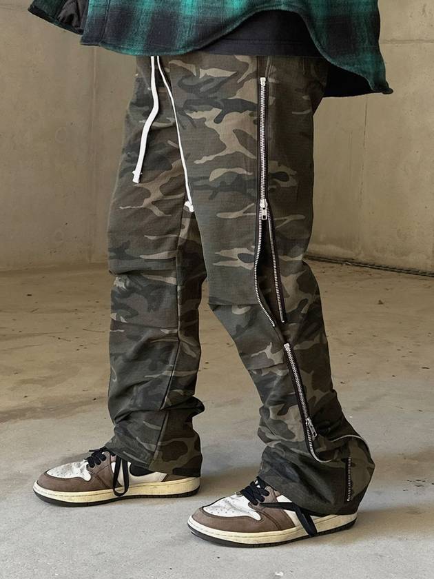 Parachute Double Side Zipper Pants Camo - CLACO - BALAAN 1