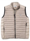 Loom Woven Chambers Recycled Nylon Down Padding Vest Dove Grey - STONE ISLAND - BALAAN 2