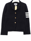 RWB arm banding texture jacquard wool jacket MKJ073A Y9010 415 - THOM BROWNE - BALAAN 1