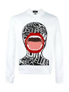 Screaming Graphic Sweatshirt White - DSQUARED2 - BALAAN 3