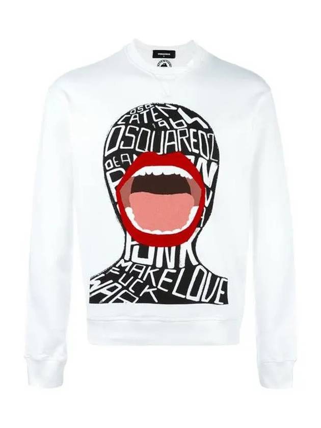 Screaming Graphic Sweatshirt White - DSQUARED2 - BALAAN 3