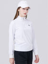 Half Zip-up Ice Cool Functional Material Collar Ribbon Decoration White T-shirt DO3242TS60 - DOYOUKNOWMC GOLF WEAR - BALAAN 2