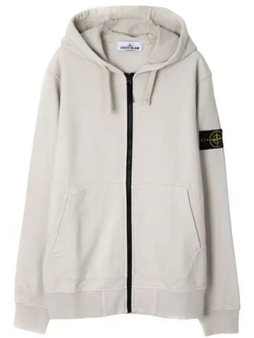 Cotton Fleece Hooded Zip Up Regular Fit Men - STONE ISLAND - BALAAN 1