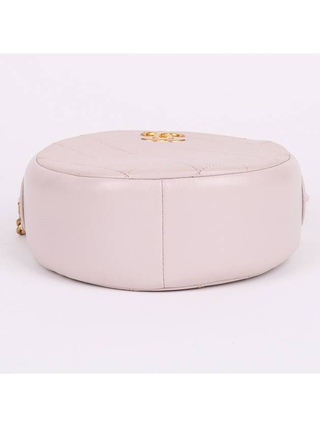 CC gold plated light pink small round chain bag AS1898 - CHANEL - BALAAN 7