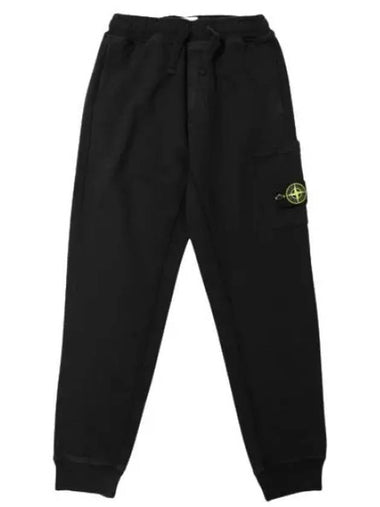 Brushed Cotton Fleece Cargo Jogger Pants Regular Fit - STONE ISLAND - BALAAN 1