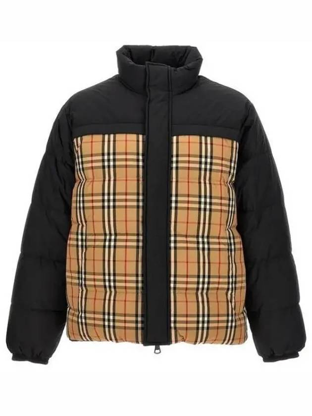 Men's Reversible Down Padding Beige Black - BURBERRY - BALAAN 2