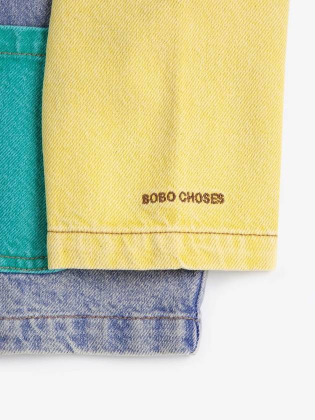 children s denim jacket Color block B125AC106 - BOBO CHOSES - BALAAN 3