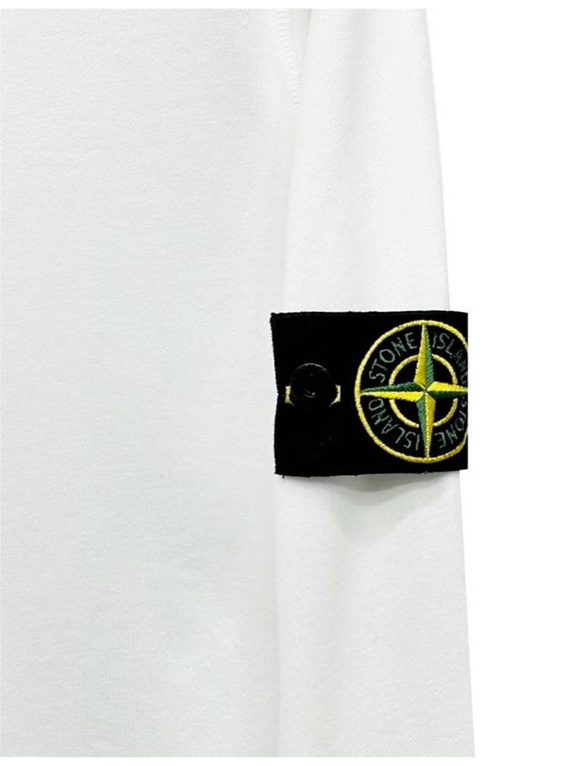 Wappen Patch Crew Neck Sweatshirt White - STONE ISLAND - BALAAN 4