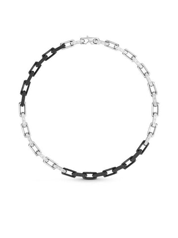 Monogram Chain Necklace Black Silver - LOUIS VUITTON - BALAAN 1