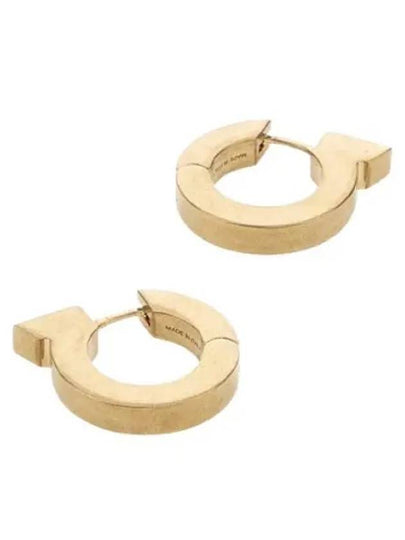 Gancini Hoop Earrings Gold - SALVATORE FERRAGAMO - BALAAN 2