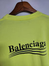 XS Neon Wave Logo Overfit Short Sleeve T Shirt 641675 TJVF7 - BALENCIAGA - BALAAN 4