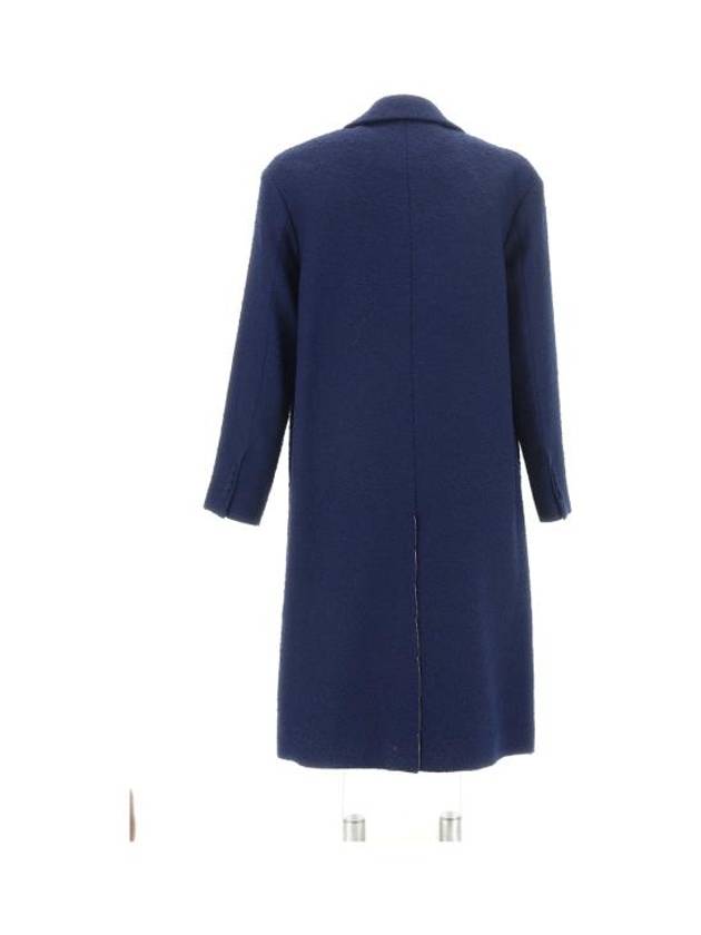 Breasted Single Coat Navy - AMI - BALAAN 3