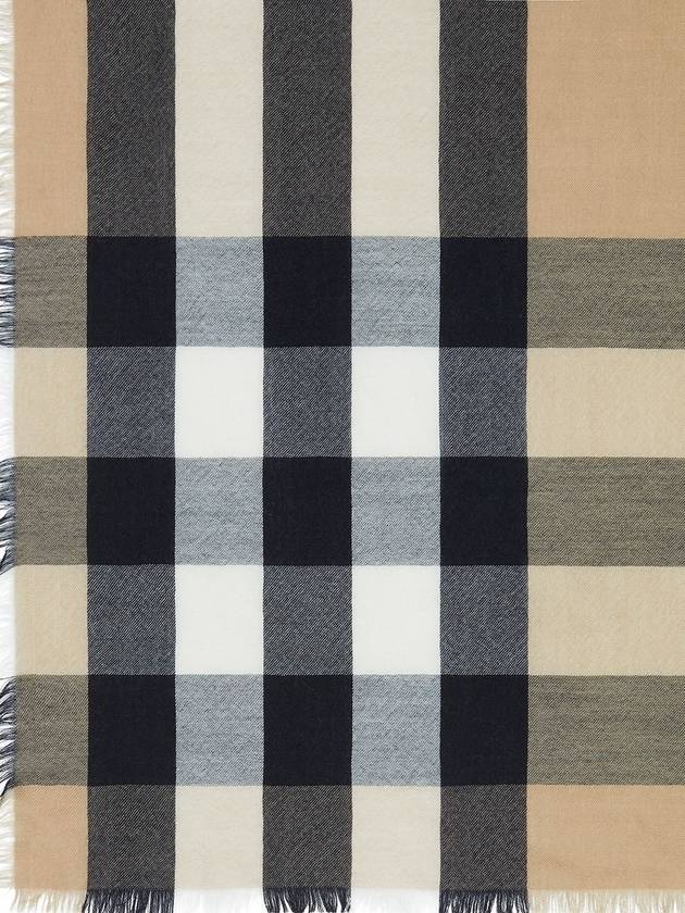 Lightweight Check Cashmere Scarf Beige - BURBERRY - BALAAN 11