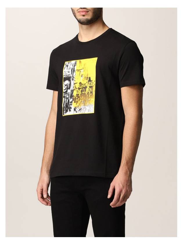 Print Short Sleeve T-Shirt Black - ALEXANDER MCQUEEN - BALAAN 4