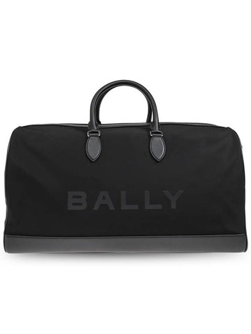 Logo Print Duffel Bag Black - BALLY - BALAAN 1