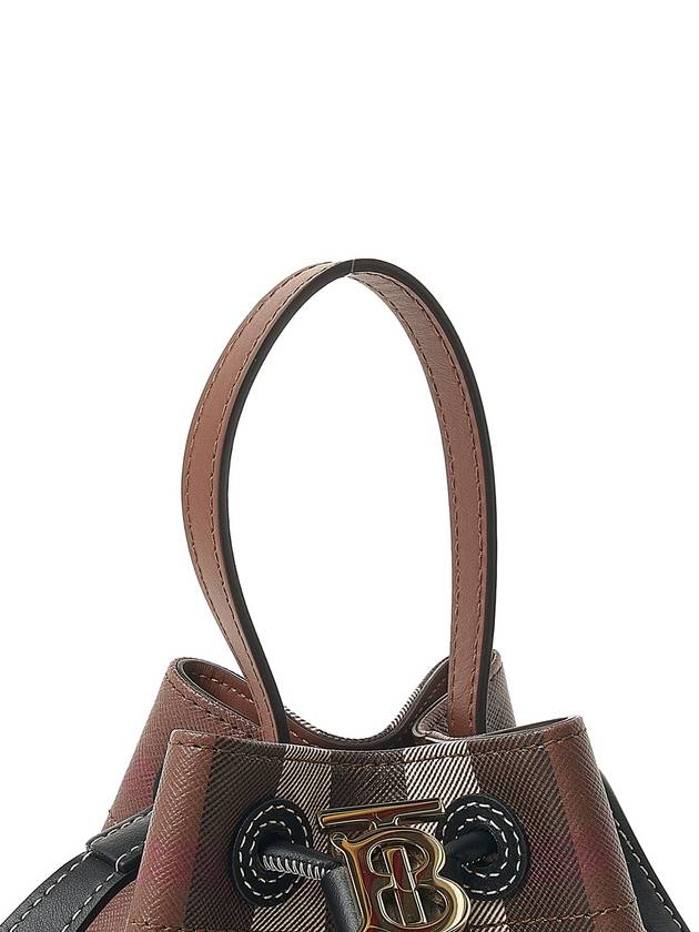 TB Mini Bucket Bag Dark Birch Brown - BURBERRY - BALAAN 8