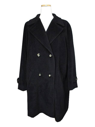 Life Black Pure Wool Double Button Coat 66 77 - GIVENCHY - BALAAN 1