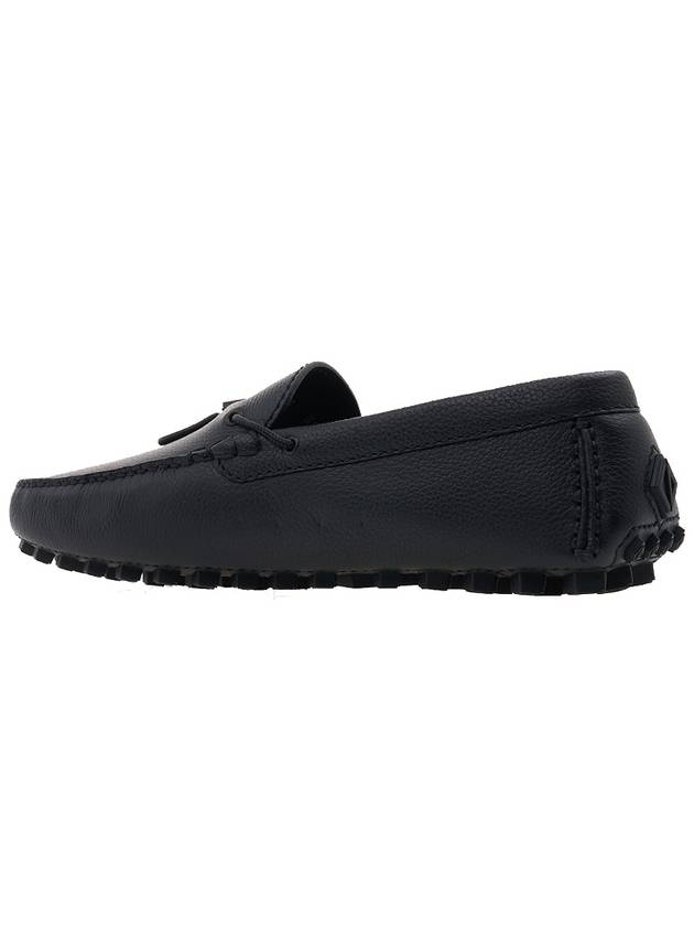 CD Diamond Grained Calfskin Loafers Black - DIOR - BALAAN 4