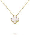 Vintage Alhambra Pendant Necklace Gold White - VANCLEEFARPELS - BALAAN 2