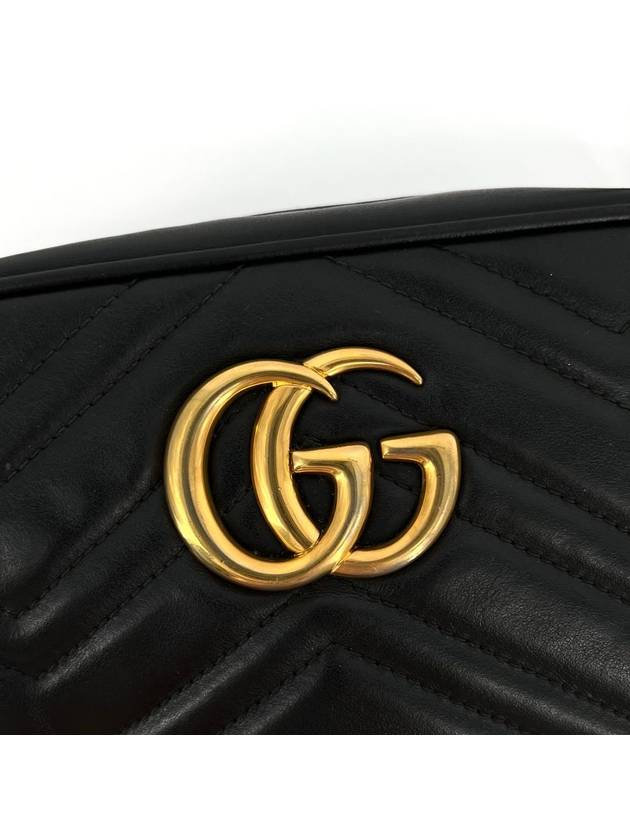 GG Marmont Matelasse Small Cross Bag Black 447632 - GUCCI - BALAAN 6