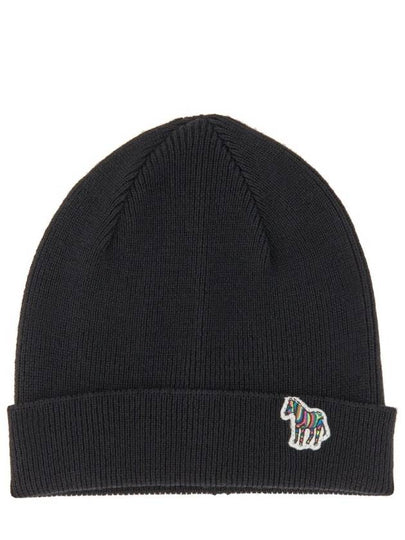 Zebra Patch Logo Beanie Black - PAUL SMITH - BALAAN 2