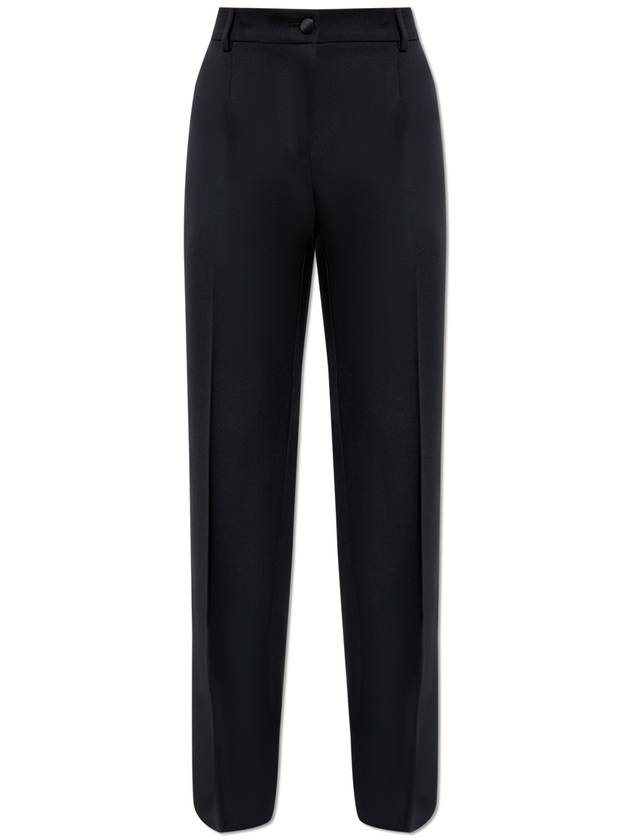 Dolce & Gabbana Wool Trousers, Women's, Black - DOLCE&GABBANA - BALAAN 1