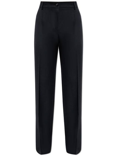 Dolce & Gabbana Wool Trousers, Women's, Black - DOLCE&GABBANA - BALAAN 1