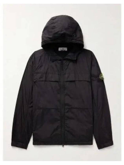 Garment Dyed Crinkle Reps R-Nylon Jacket Black - STONE ISLAND - BALAAN 2