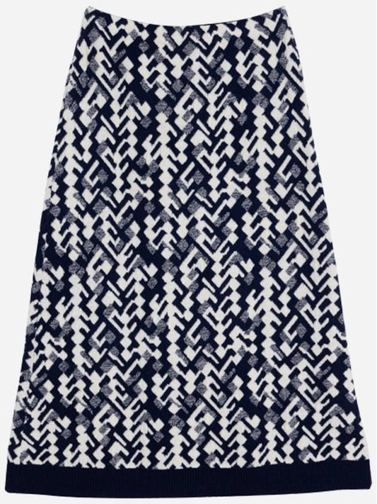 Women s Knit Skirt Navy P24T0P 21378 1WZV F0OGO - PRADA - BALAAN 2