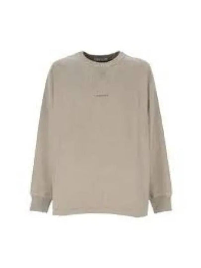 Logo Cropped Neck Oversized Fit Sweatshirt Grey - ACNE STUDIOS - BALAAN 2