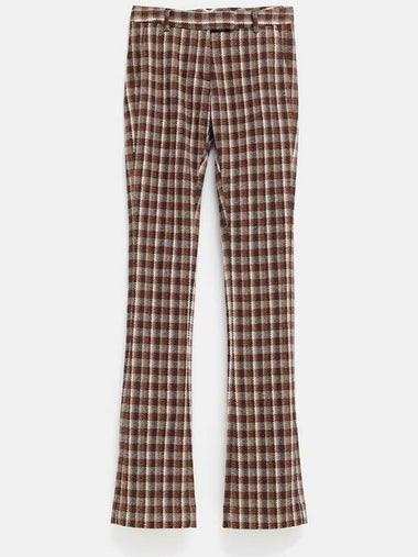 Flared Checked Trousers - ACNE STUDIOS - BALAAN 1