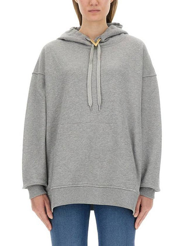 Valentino Garavani Sweatshirt With V Detail - VALENTINO - BALAAN 1