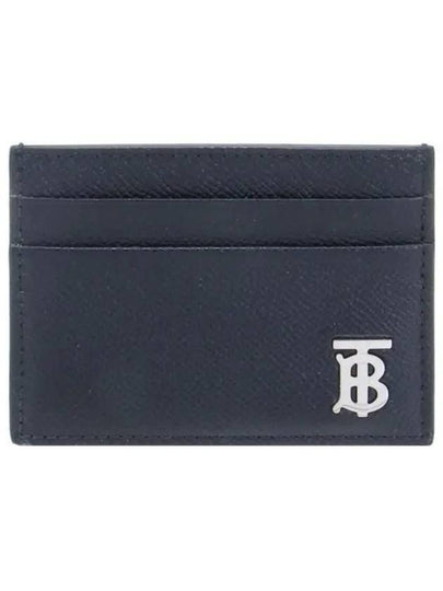 TB Logo Leather Card Wallet Black - BURBERRY - BALAAN 2