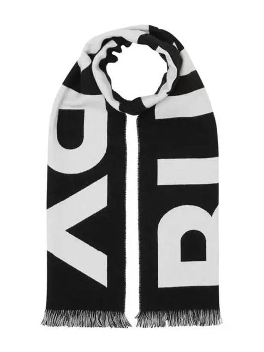 Big Logo Scarf Black - BURBERRY - BALAAN 2