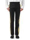 Men's Leg Straight Pants Black Yellow - ALEXANDER MCQUEEN - BALAAN 2