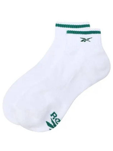 Essential Crew Socks White Green - REEBOK - BALAAN 1