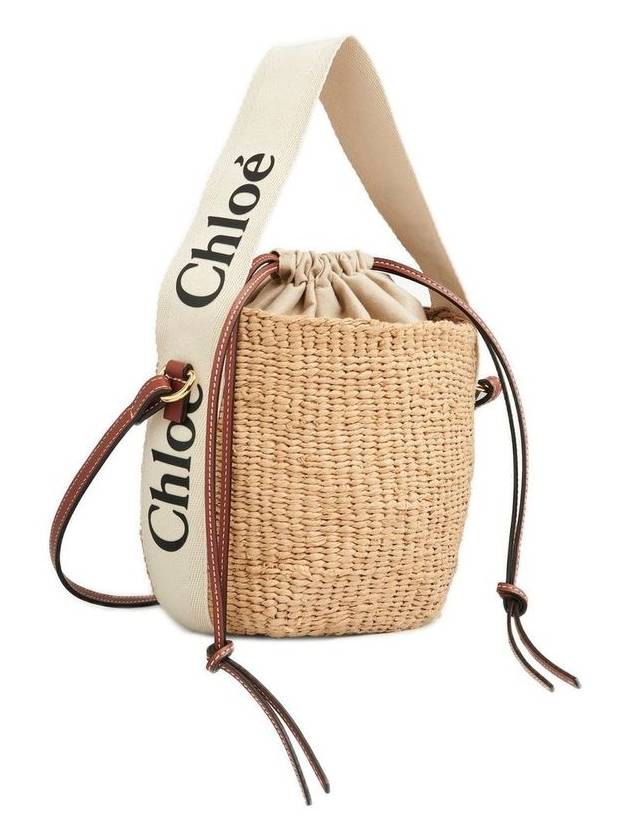 small woody logo bucket bag beige - CHLOE - BALAAN 3