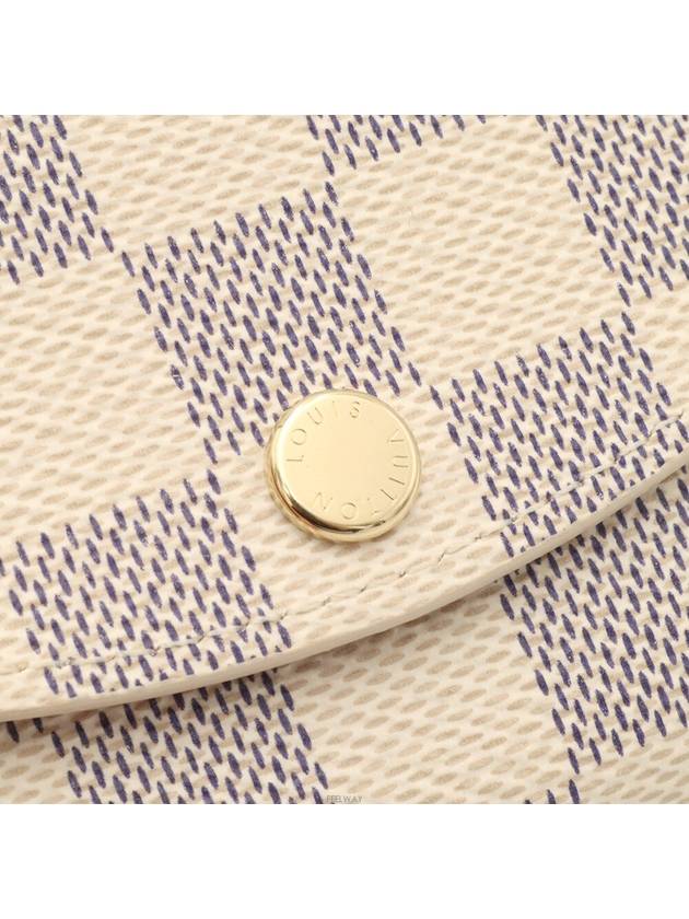 Damier Azur Rosalie Coin Perth Card Wallet Built in Chip N61276 - LOUIS VUITTON - BALAAN 6