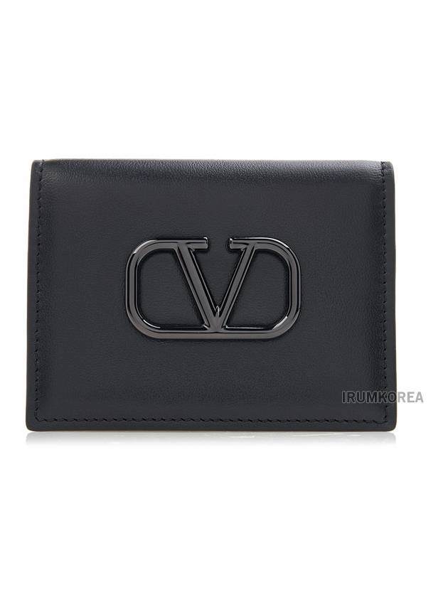 4Y2P0T39 VTQ 0NO Men s V logo card wallet - VALENTINO - BALAAN 2