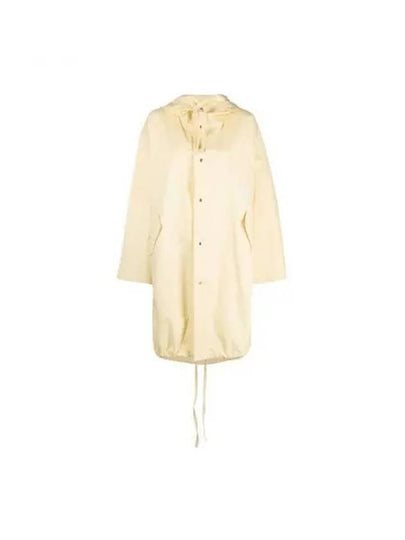 Back Logo Print Hooded Parka Yellow - JIL SANDER - BALAAN 2