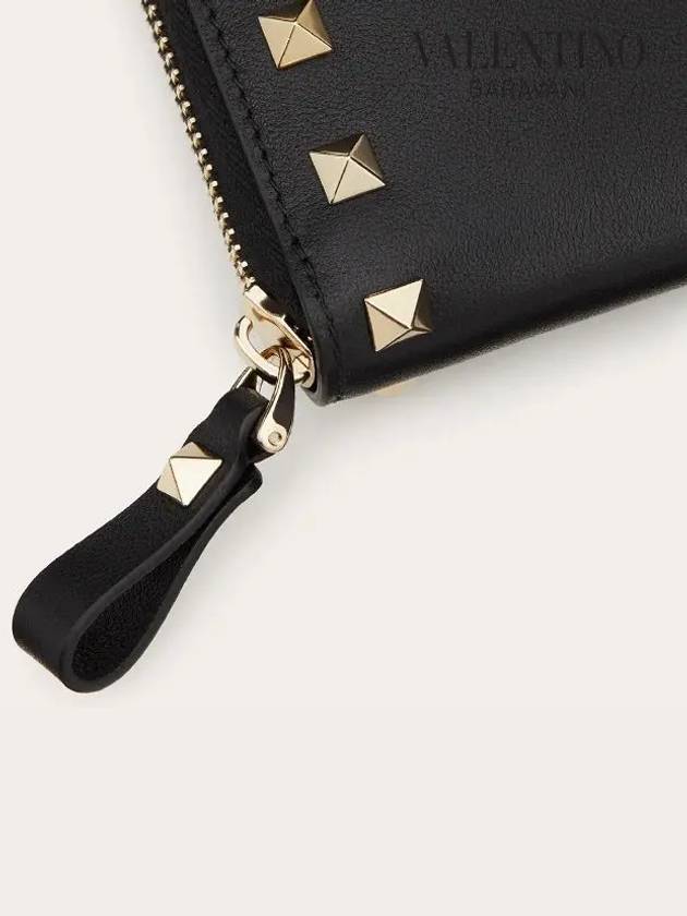 Rockstud zip round bi-fold wallet black UW2P0U16 BOL 0NO - VALENTINO - BALAAN 7