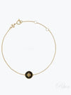 Kira Enamel Chain Bracelet Gold Black - TORY BURCH - BALAAN 2