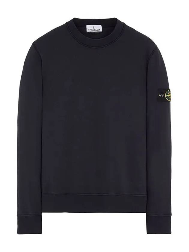 Compass Patch Cotton Sweatshirt Navy - STONE ISLAND - BALAAN 2