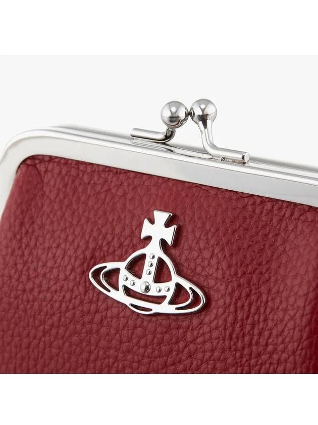 Women's Grain Pulse Frame Coin Wallet Red - VIVIENNE WESTWOOD - BALAAN 4