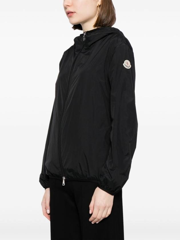 Fegeo Logo Patch Zip Up Hoodie Black - MONCLER - BALAAN 5