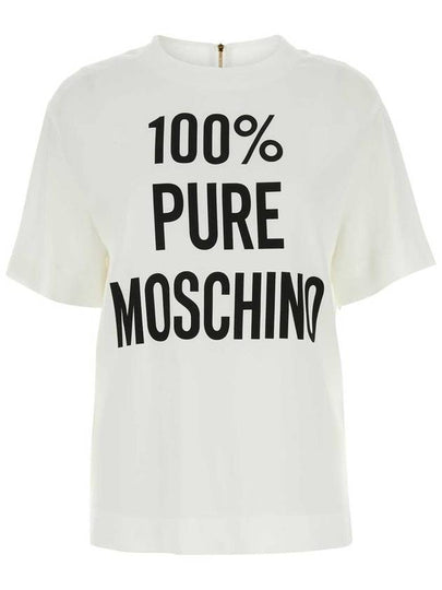 Shirt J02150533 1001 White - MOSCHINO - BALAAN 2