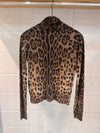 Women's Leopard Cashmere 100% Neck Polaroid FC685K F14D3 X0918 - DOLCE&GABBANA - BALAAN 4