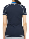 Women's Kourtney Polo Short Sleeve T-Shirt Navy - J.LINDEBERG - BALAAN 5